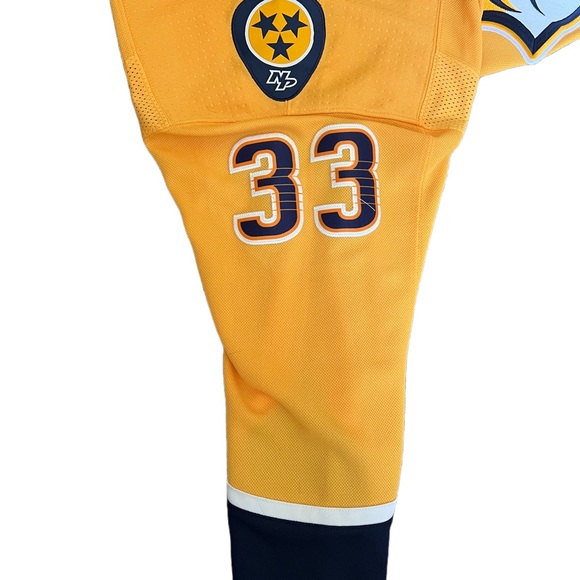 ADIDAS / NASHVILLE PREDATORS / NHL GOLD VIKTOR ARVIDSSON 33 HOME JERSEY - Picture 5 of 13